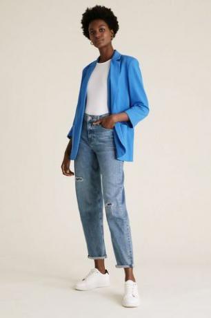 M&S Collection Relaxed Patch Pocket bleiser